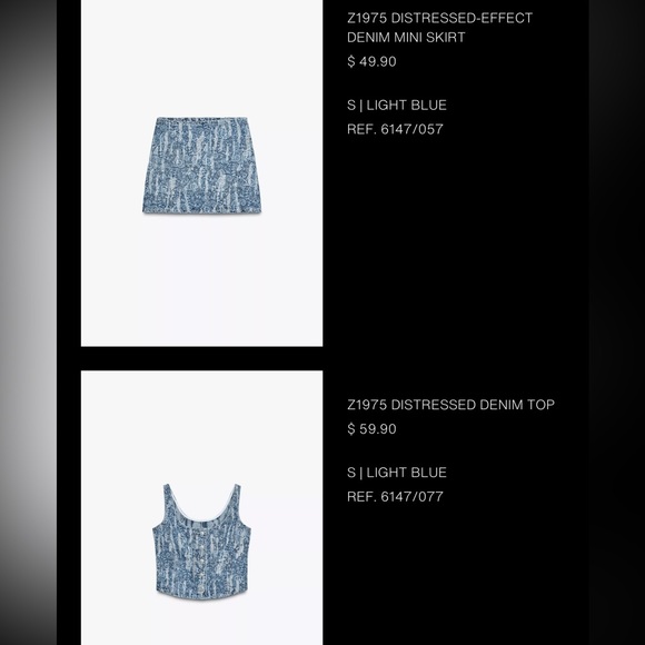 Zara Denim Blue Skirt - Picture 5 of 5